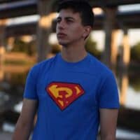 camiseta superman rojo