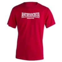 camiseta antifascista siempre roja