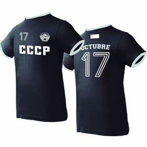 camiseta cccp negra nueva