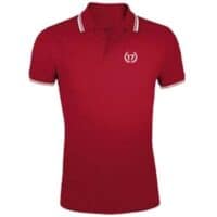 polo 17 rojo blanco