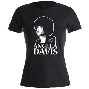 camiseta angela davis negra mujer
