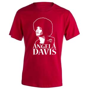camiseta angela davis roja