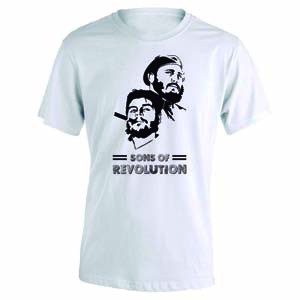 camiseta sons of revolution blanca negra