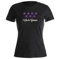 camiseta viva la comuna morada mujer