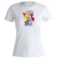 camiseta piolin blanca entallada