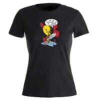 camiseta piolin negra entallada