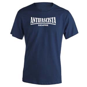 camiseta antifascista siempre marino