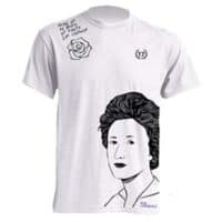 camiseta rosa luxemburgo blanca y negra hombre