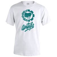 camiseta antifa blanca verde