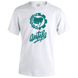 camiseta antifa blanca verde