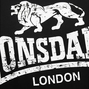 Camiseta Lonsdale Silverhill negra - Imagen 2