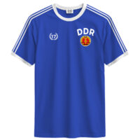Camiseta DDR azul de algodón